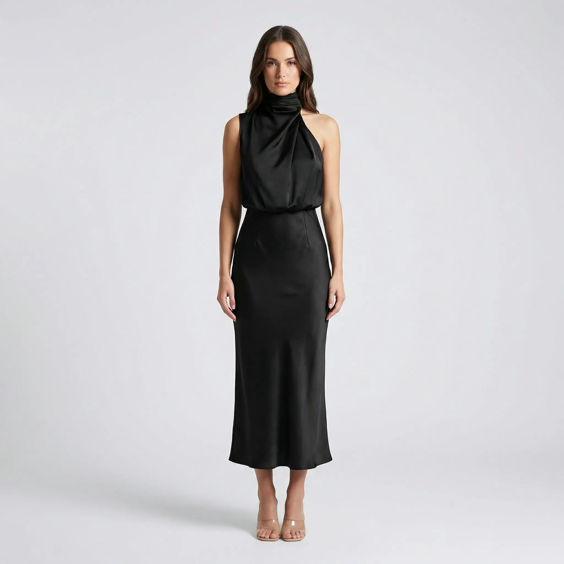 Elegantes Partykleid In Glänzender Ausführung - Gail