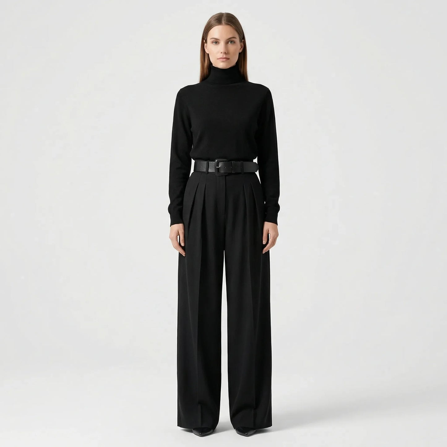 Elegantes Rollkragen-Hosen-Set Für Damen - Joanne
