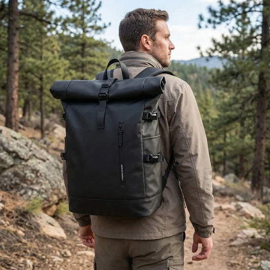 Expandable Roll-Top Travel Rucksack -  Rolamax