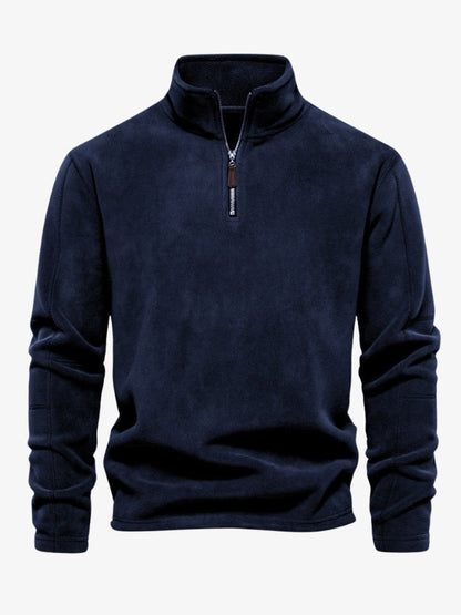 Extra Warm Men's Pullover With Quarter Zip - Abraham