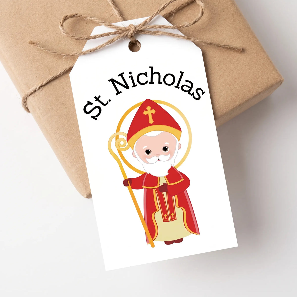 Feestelijk Bedrukte Cadeaulabels Sinterklaas - SaintWrap