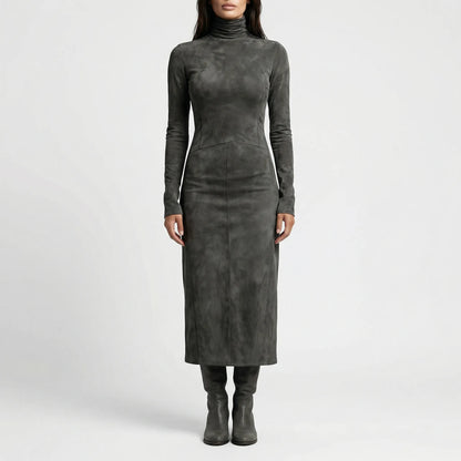 Figurbetontes Midi-Kleid Mit Rollkragen - Gayle