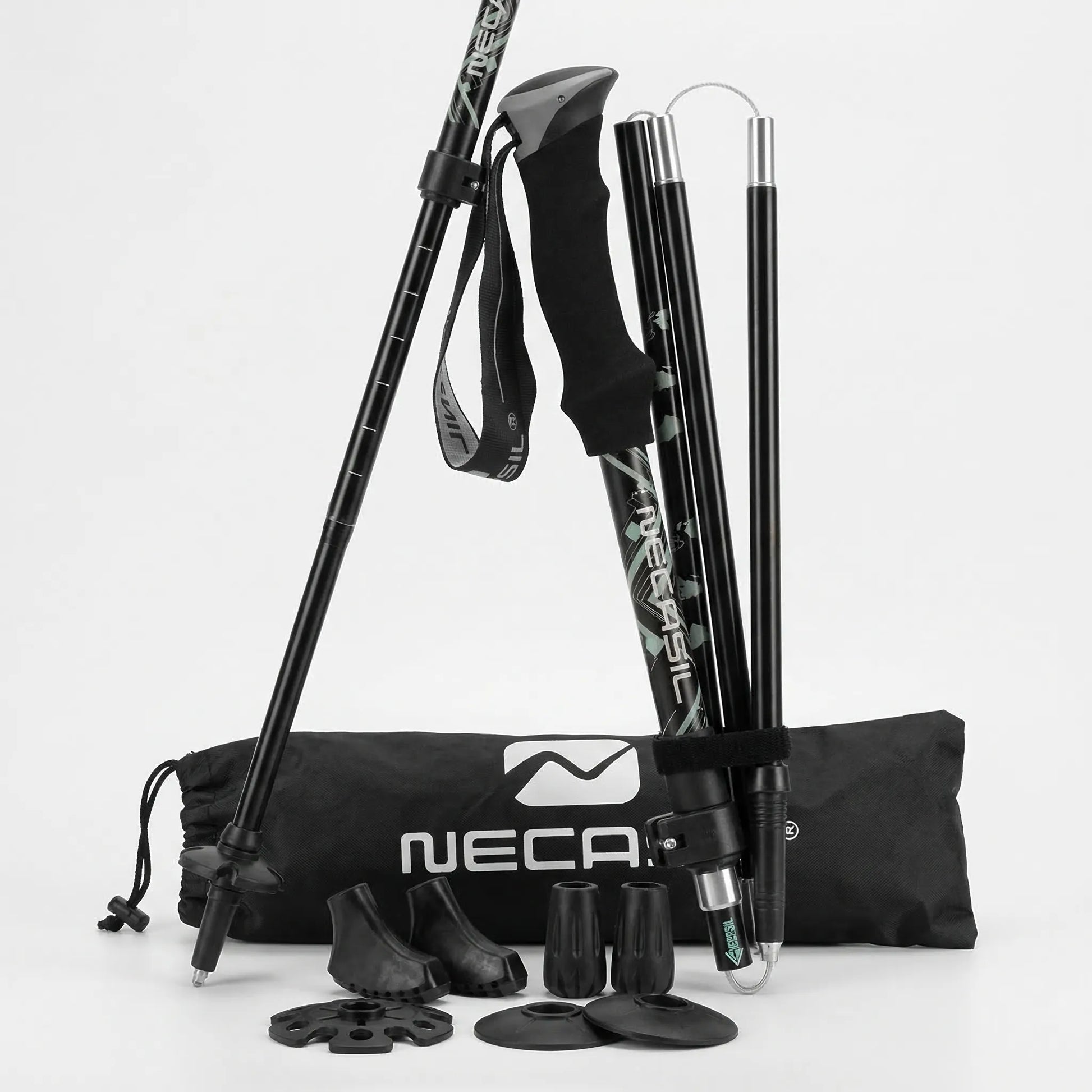 Foldable Telescopic Trekking Pole Set -  Summaris