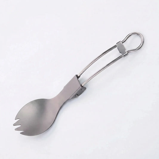 Foldable Titanium Spork Utensil -  Campork