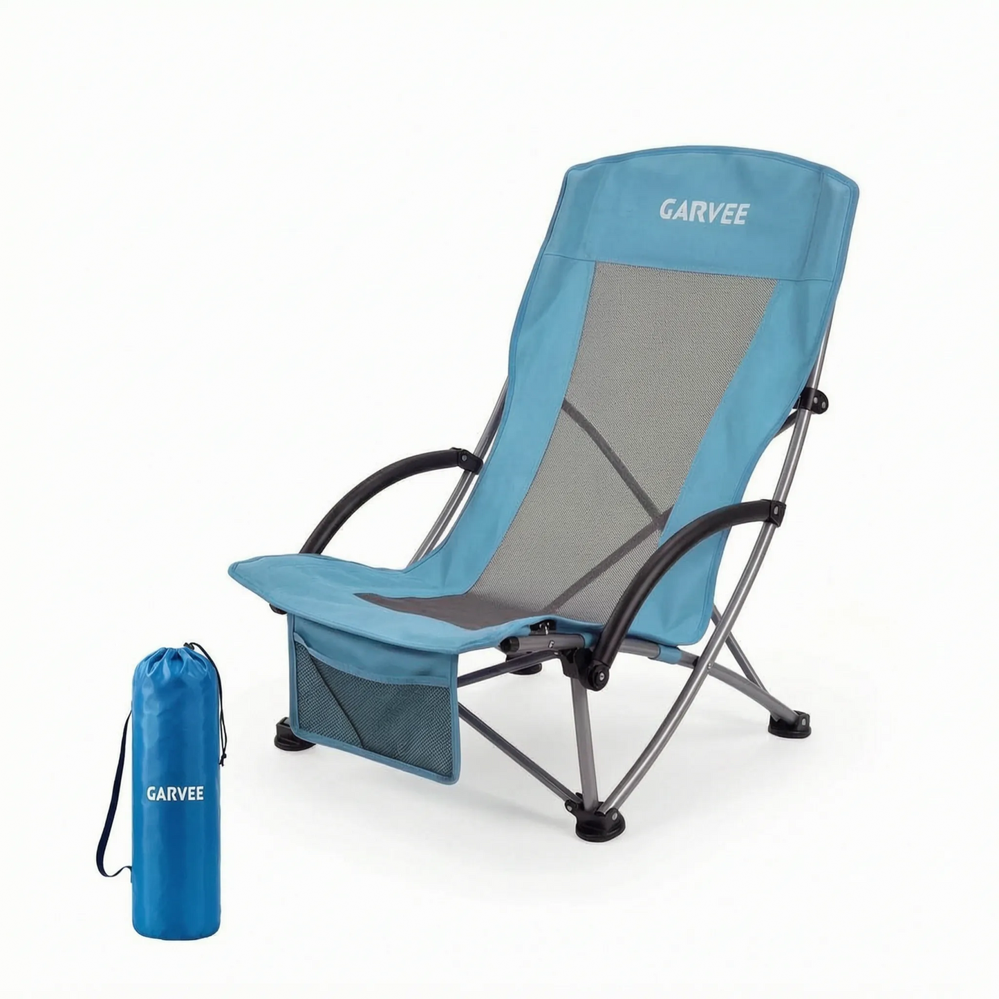 Folding High-Back Beach Chair - Zelvio