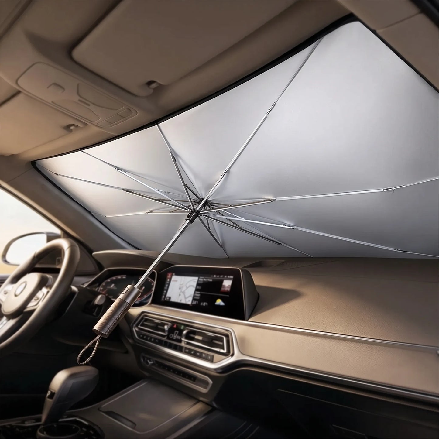 Folding Umbrella Windshield Shade - Soltrix