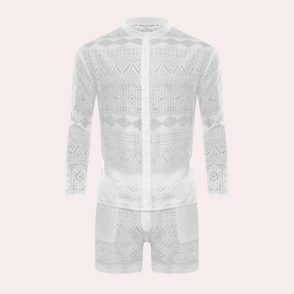 Luchtige Kanten Zomerset voor Heren - Cai