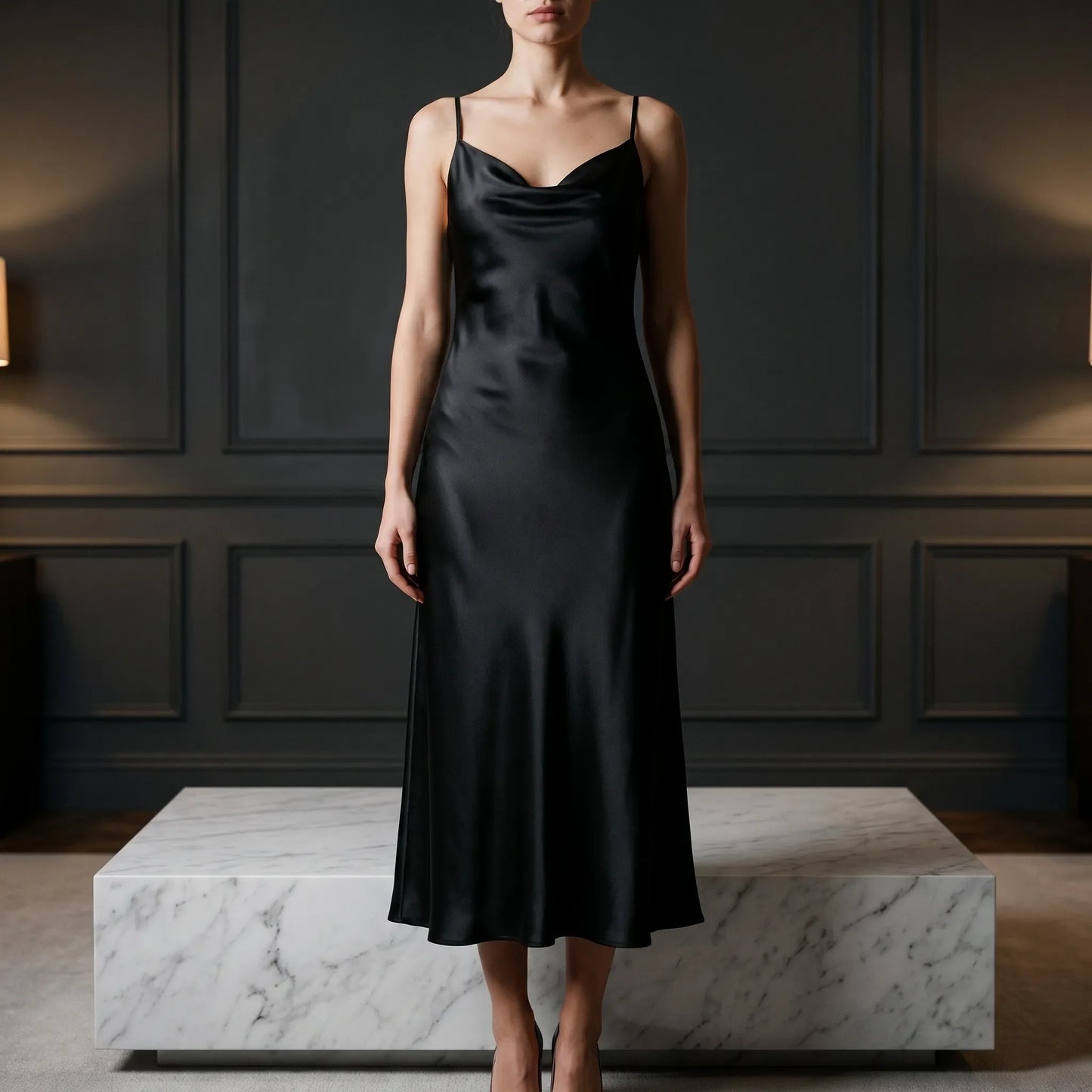 Gedrapeerde Slipdress -  Jody