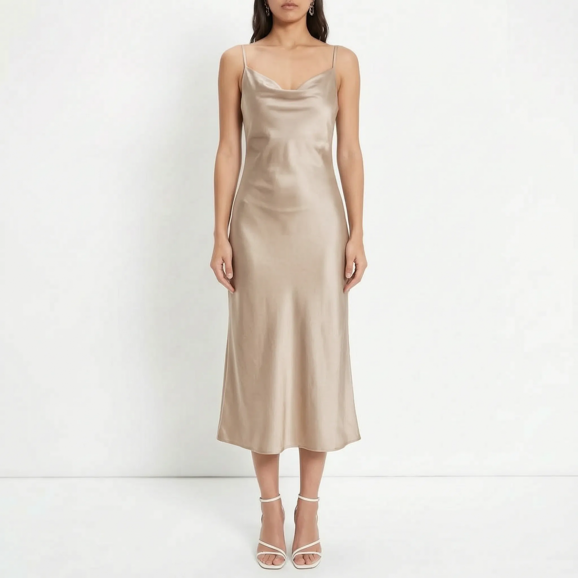 Gedrapeerde Slipdress -  Jody