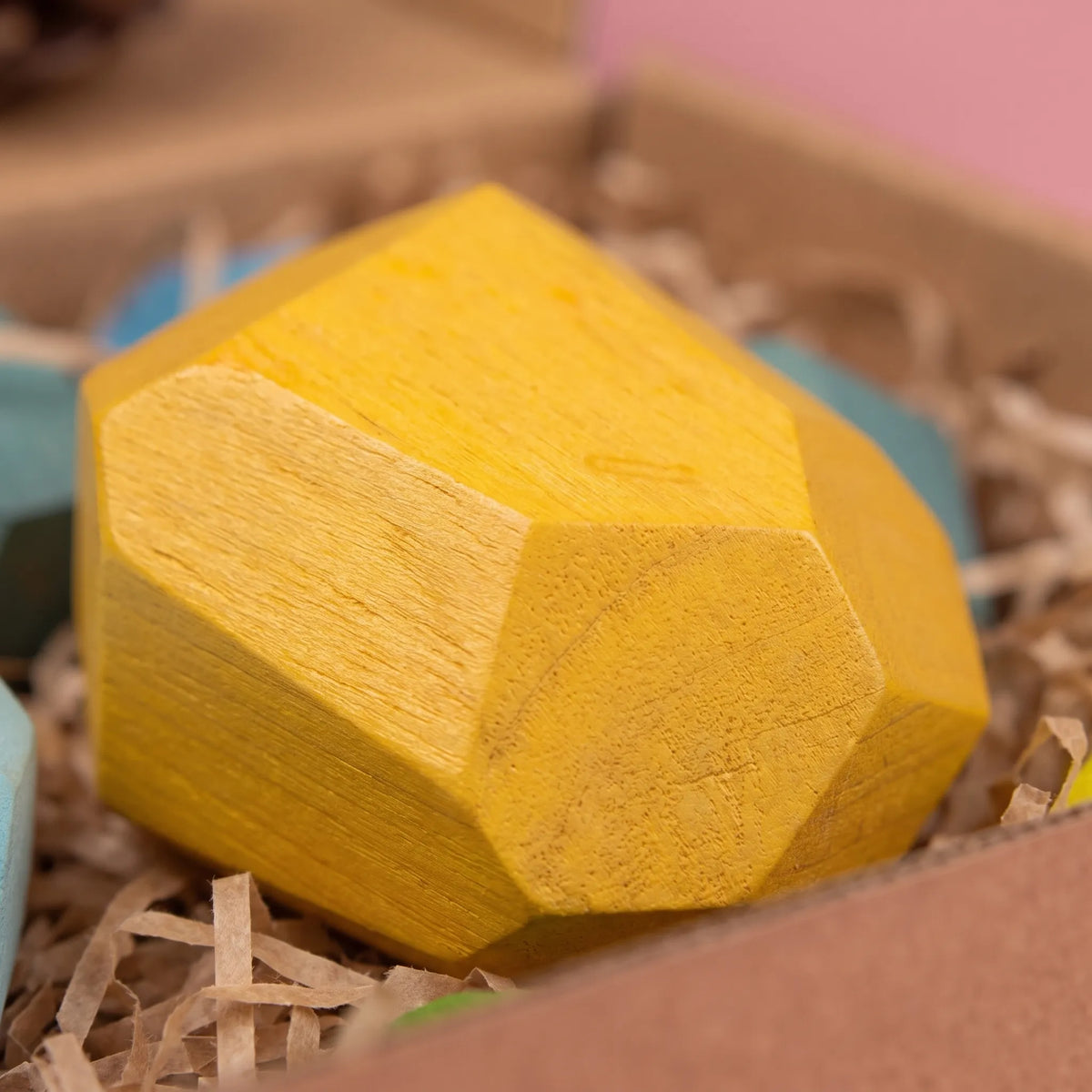 Gefacetteerde Houten Blokken Set - Balancia