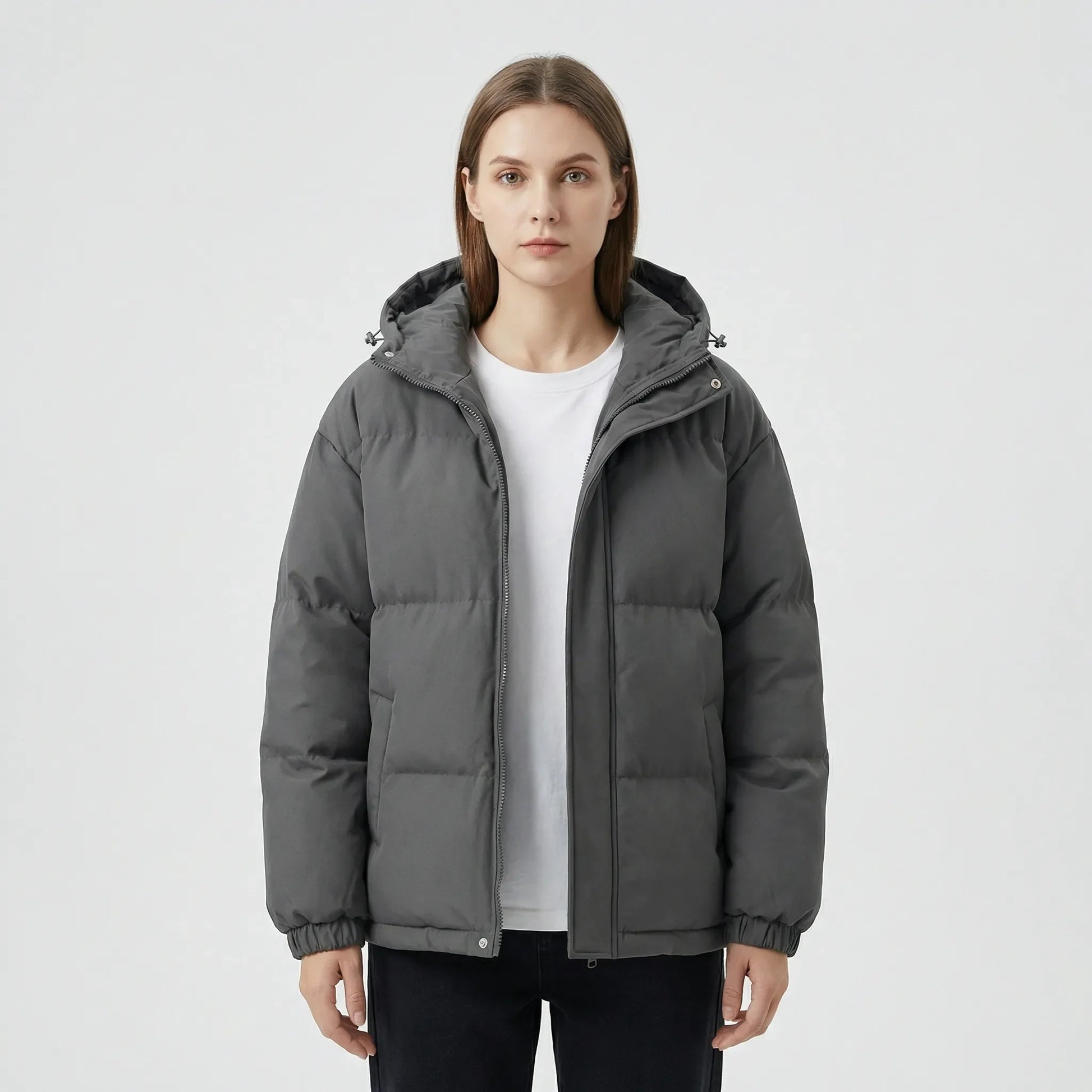 Gefütterte Winterjacke Mit Kapuze - Shawna