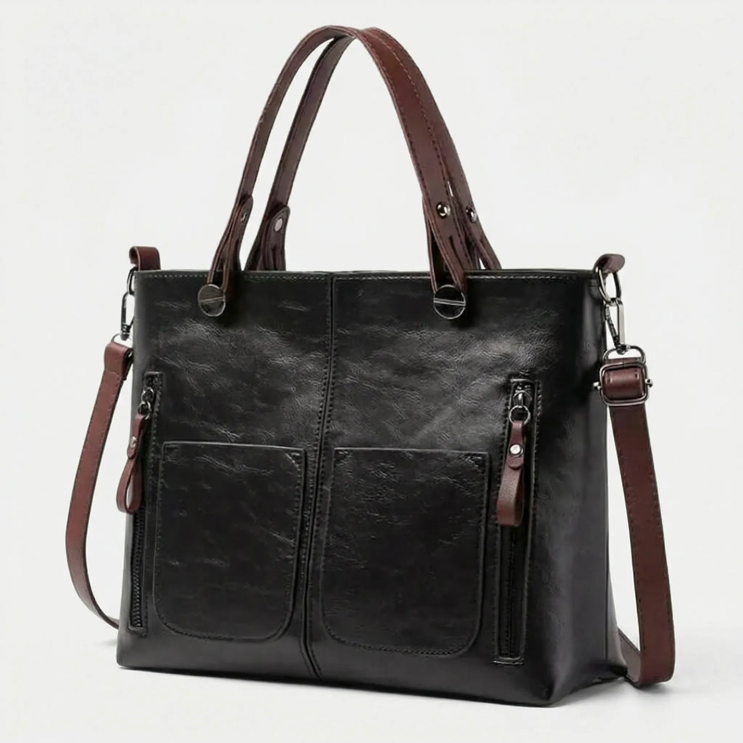Geräumige Schultertasche Mit Griffen - Noemi