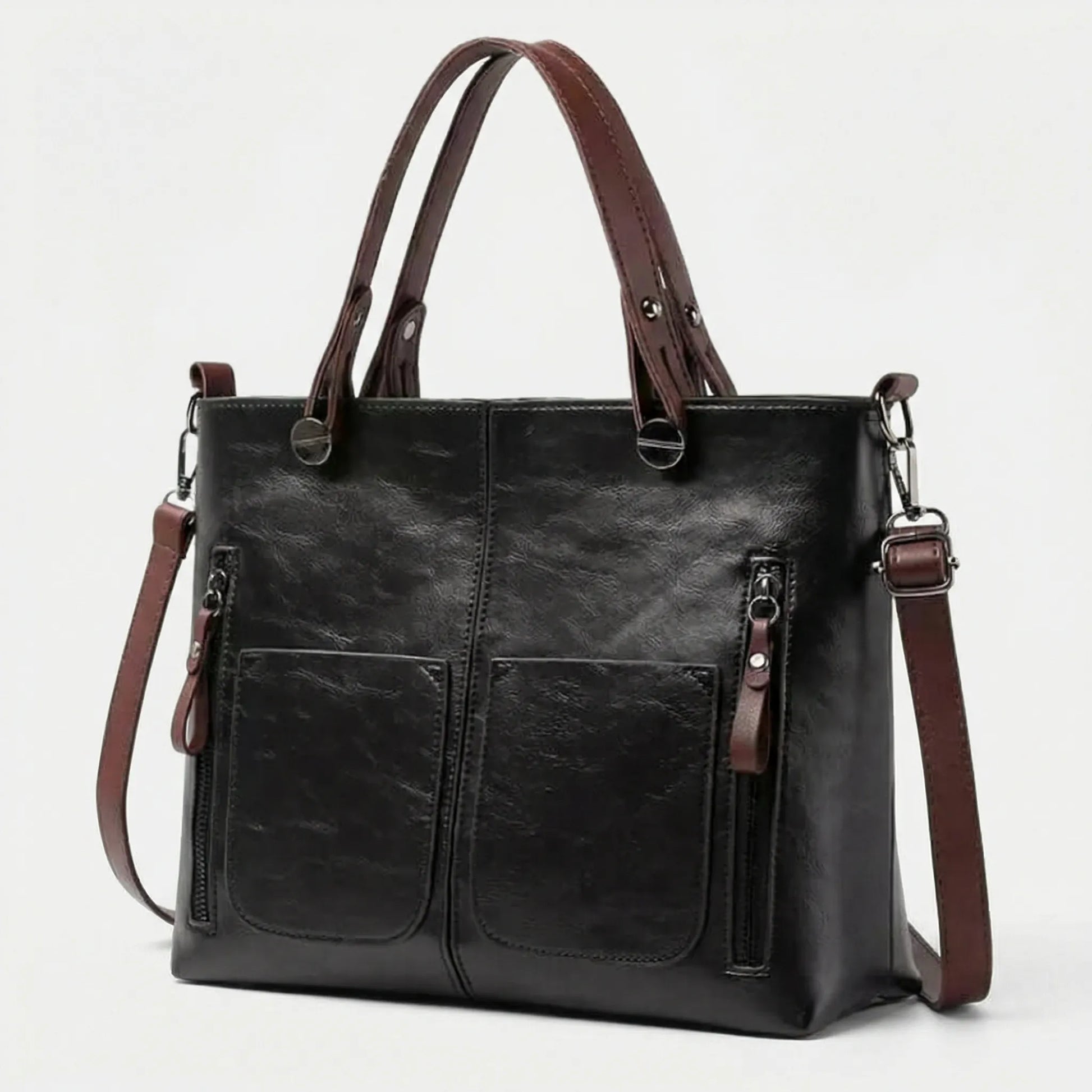 Geräumige Schultertasche Mit Griffen - Noemi
