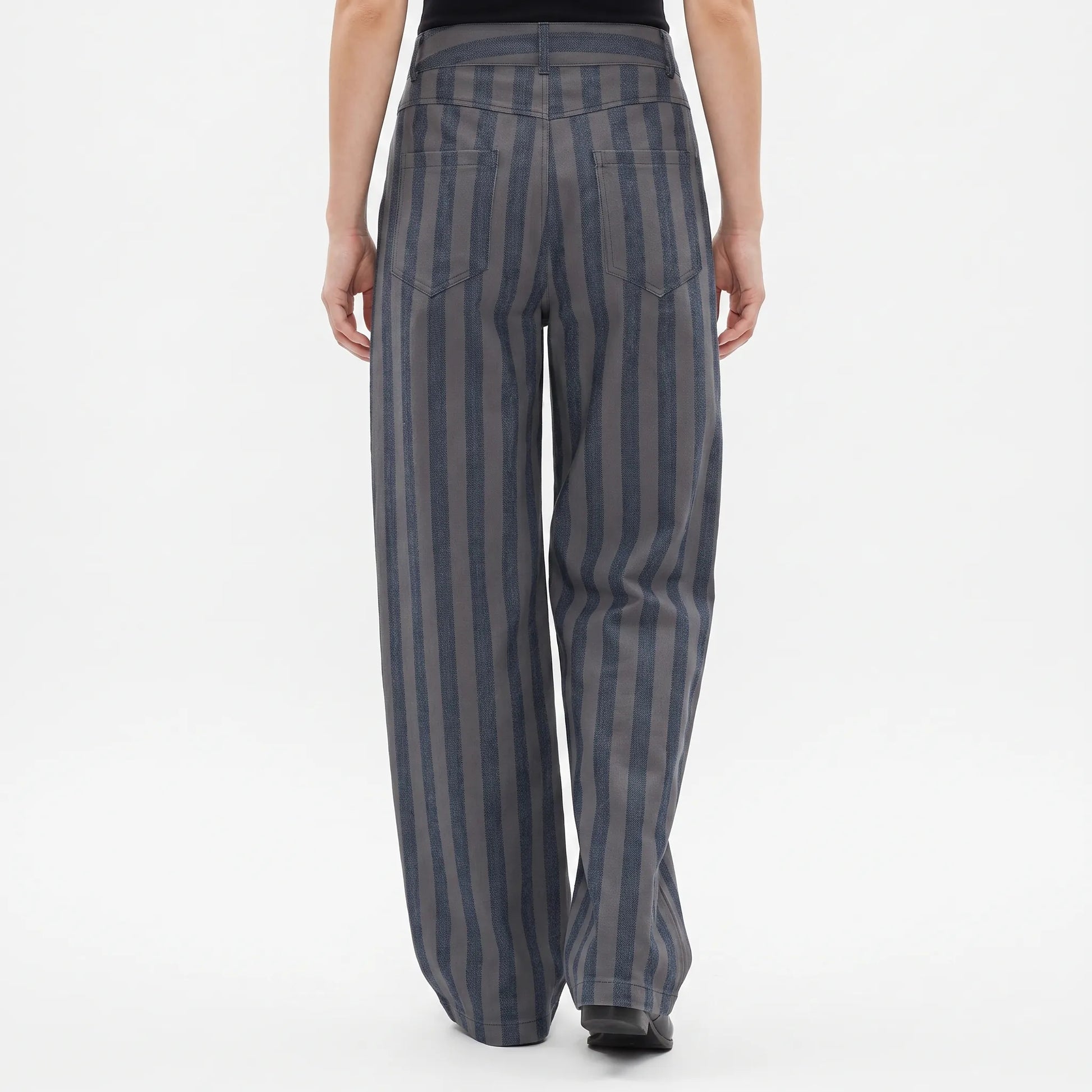 Gestreepte Wide Leg Jeans -  Tracy