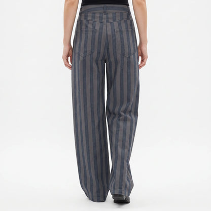 Gestreepte Wide Leg Jeans -  Tracy