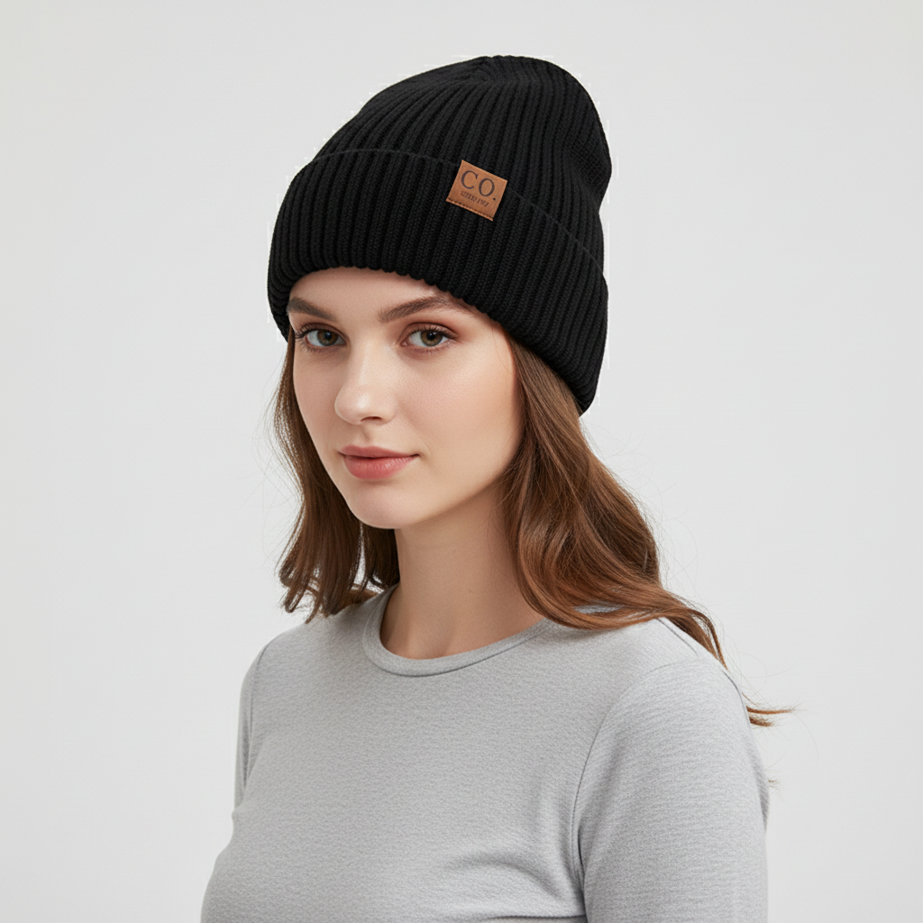 Gestrickte Wintermütze Mit Umschlag - WarmVibe