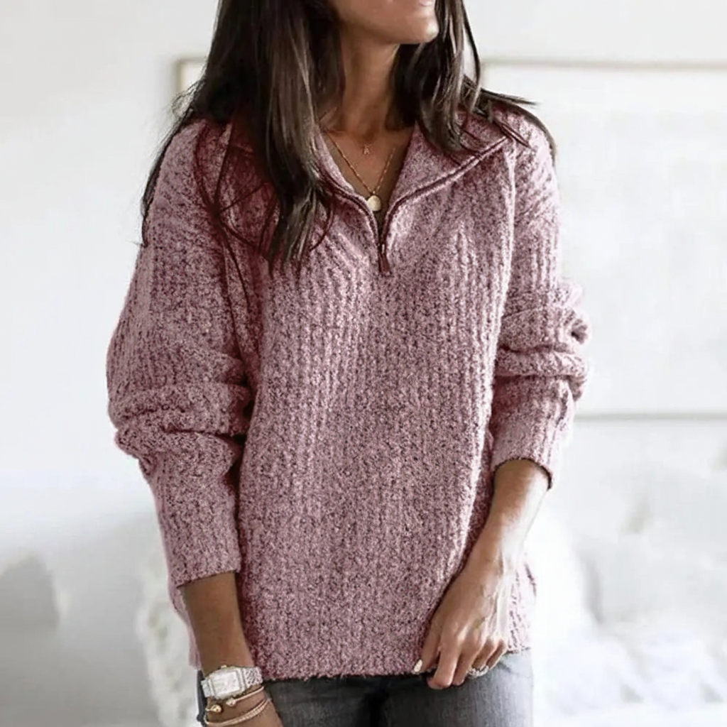 Gestrickter Herbstpullover - Regina