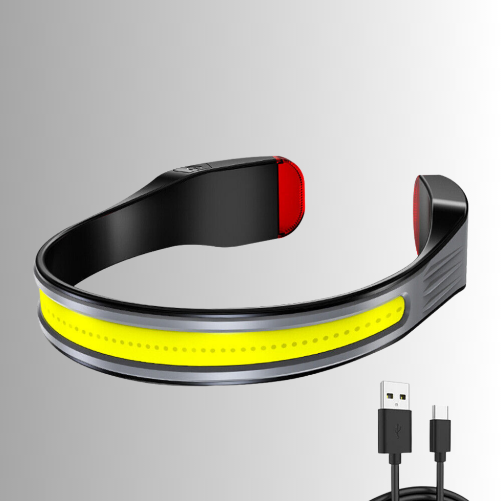 Krachtige Hoofdlamp met Breedschijnende LED - BrightBeam