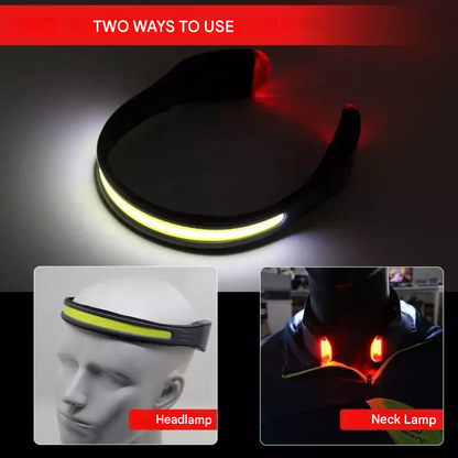 Krachtige Hoofdlamp met Breedschijnende LED - BrightBeam