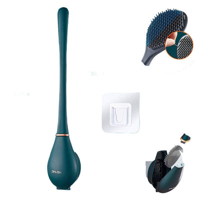 Siliconen Toilettenborstel met Wandhouder & Druppelopvang – Clevora