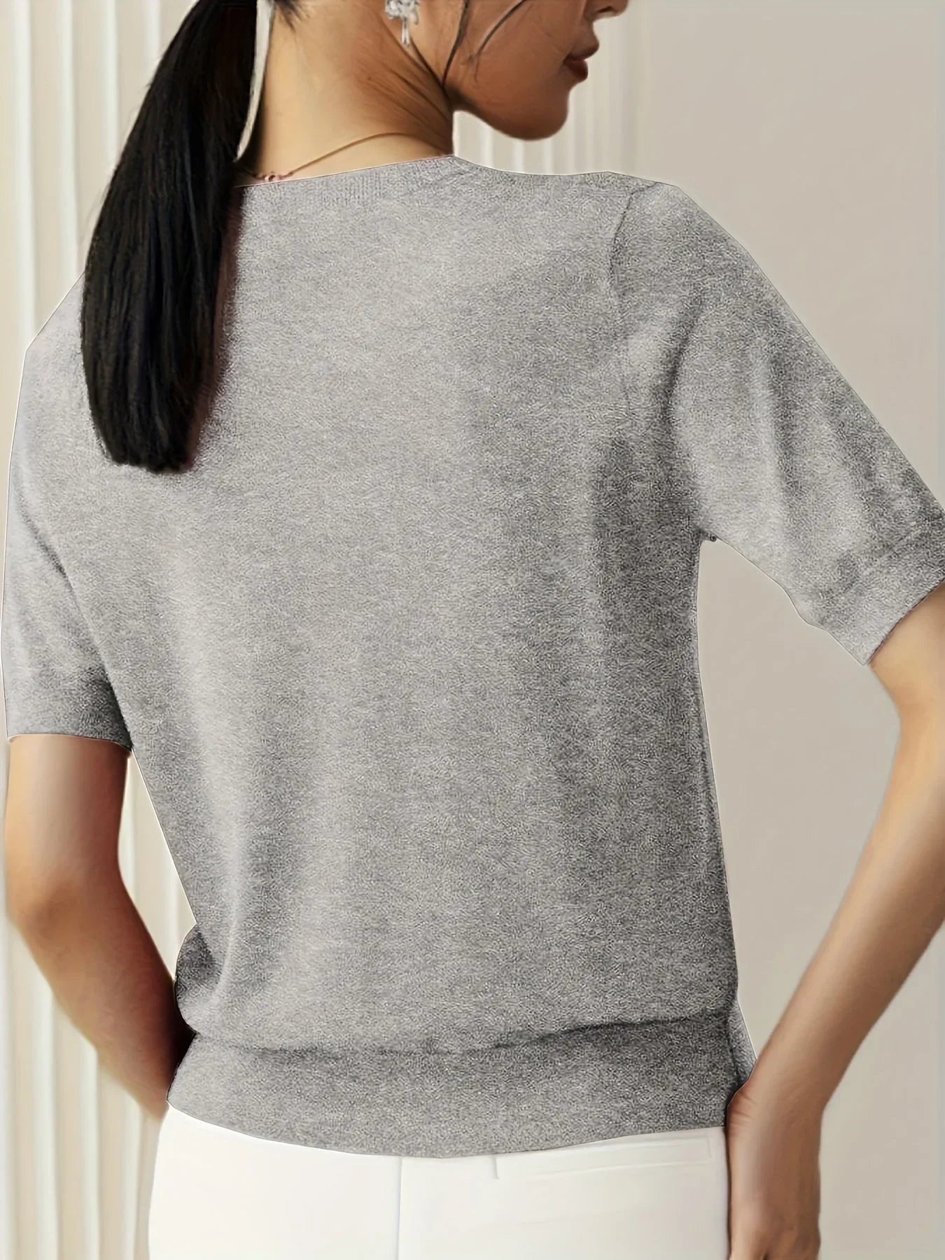 Dames Korte Mouwen Trui – Mila