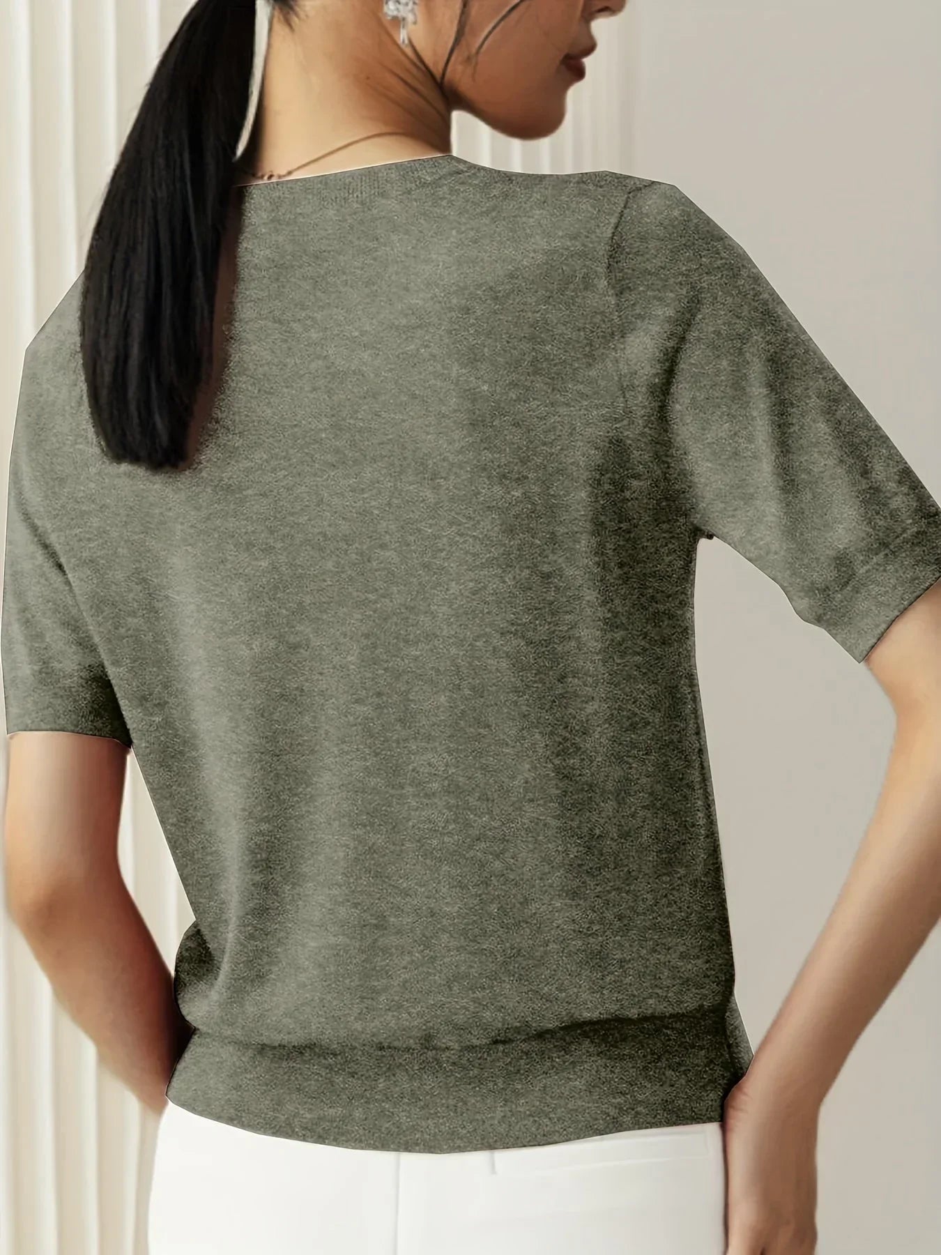 Dames Korte Mouwen Trui – Mila