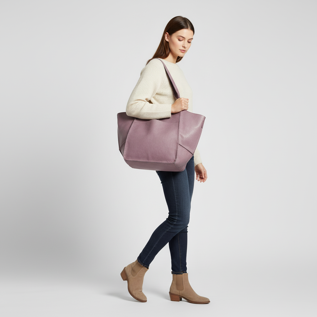 Große Vegane Ledertasche - FlexiCarry