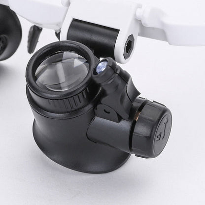 HD Loepbril met LED-Verlichting en Verwisselbare Lenzen - Optiview