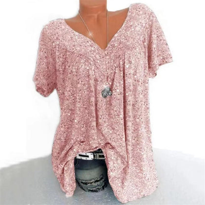 Dames Boho Zomerblouse met Bloemenprint - Celeste