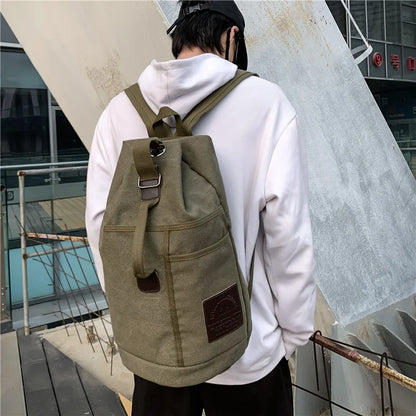 Grote Capaciteit Reis Rugzak Canvas Rucksack – TrekMate