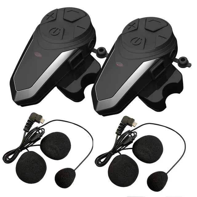 Motorhelm Bluetooth Intercom met FM & 1000m Bereik – RoadLink S3
