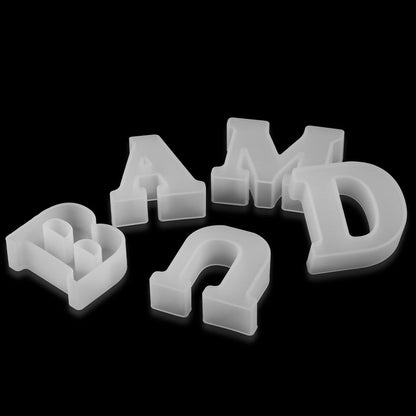 3D siliconen mal om chocoladeletters te gieten – Bakplezier (1+1 gratis)