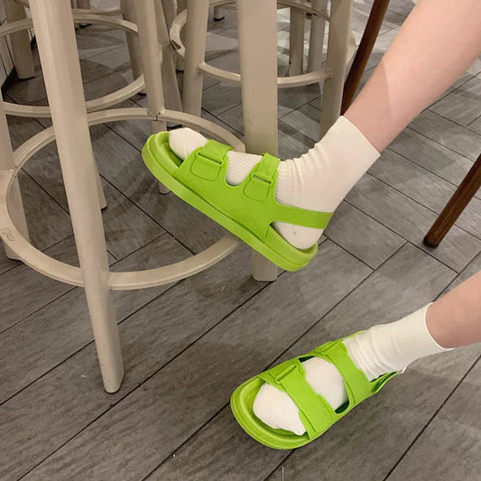 Trendy Plateau Dames Sandalen in Koreaanse Stijl – Alina