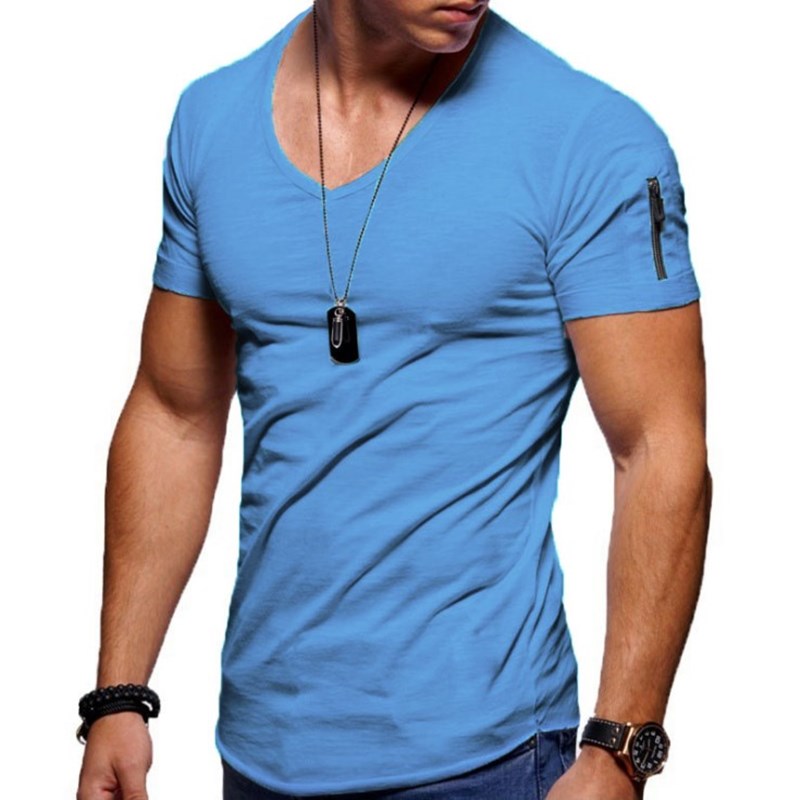 Heren V-hals Sportshirt – Milan