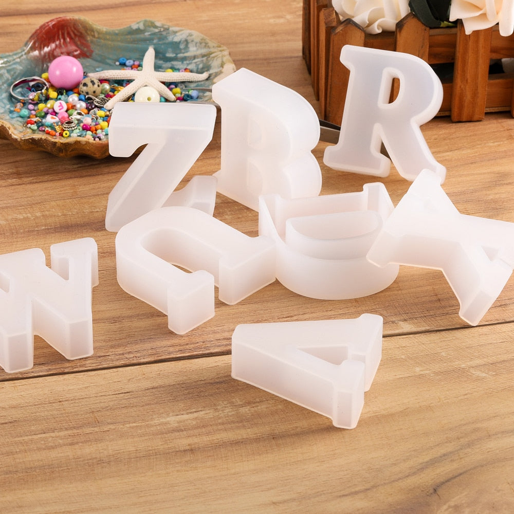 3D siliconen mal om chocoladeletters te gieten – Bakplezier (1+1 gratis)