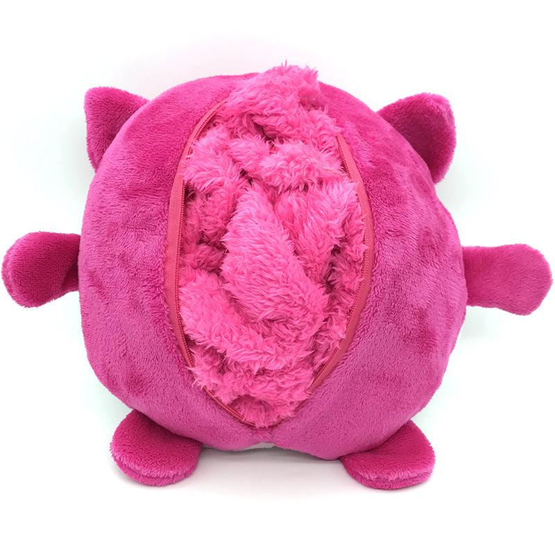 Winterse hoodie voor kinderen met omkeerbare pluche-dierfunctie – Momo Sneeuwvlok-editie