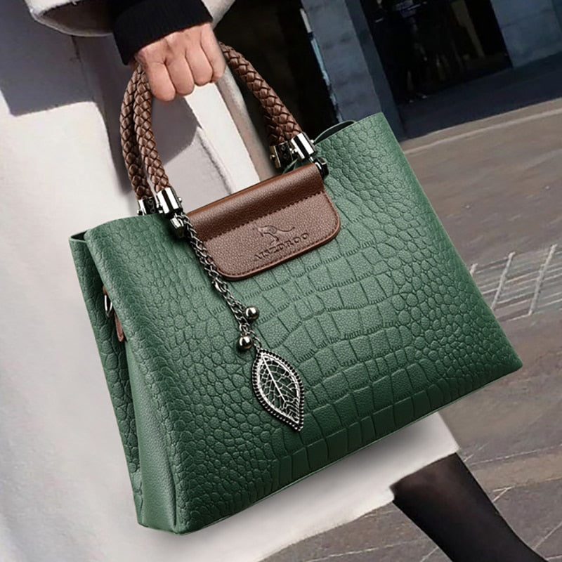 Luxe Leren Dames Handtas - Amara