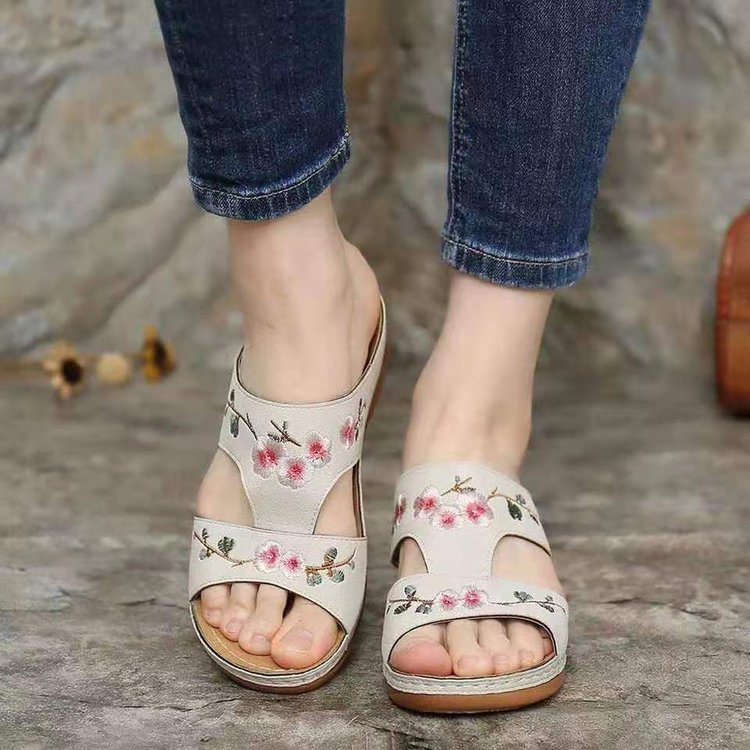 Orthopedische Dames Bloemensandalen – Florina
