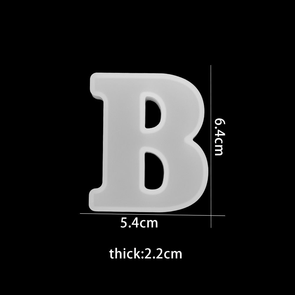3D siliconen mal om chocoladeletters te gieten – Bakplezier (1+1 gratis)