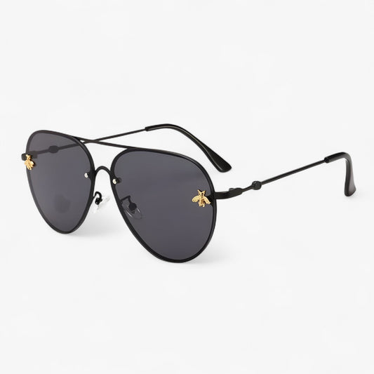 Vintage Piloten Zonnebril met Bijendetail – Halcyon