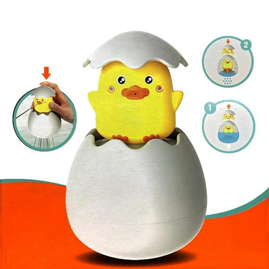 Uitkomend ei badspeelgoed met dierenfiguurtje – 1+1 gratis – eend, dino & pinguïn