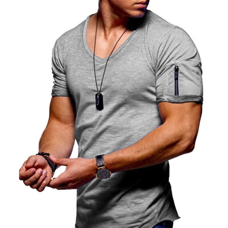 Heren V-hals Sportshirt – Milan