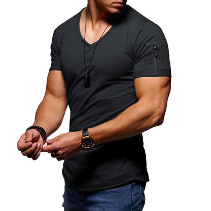 Heren V-hals Sportshirt – Milan