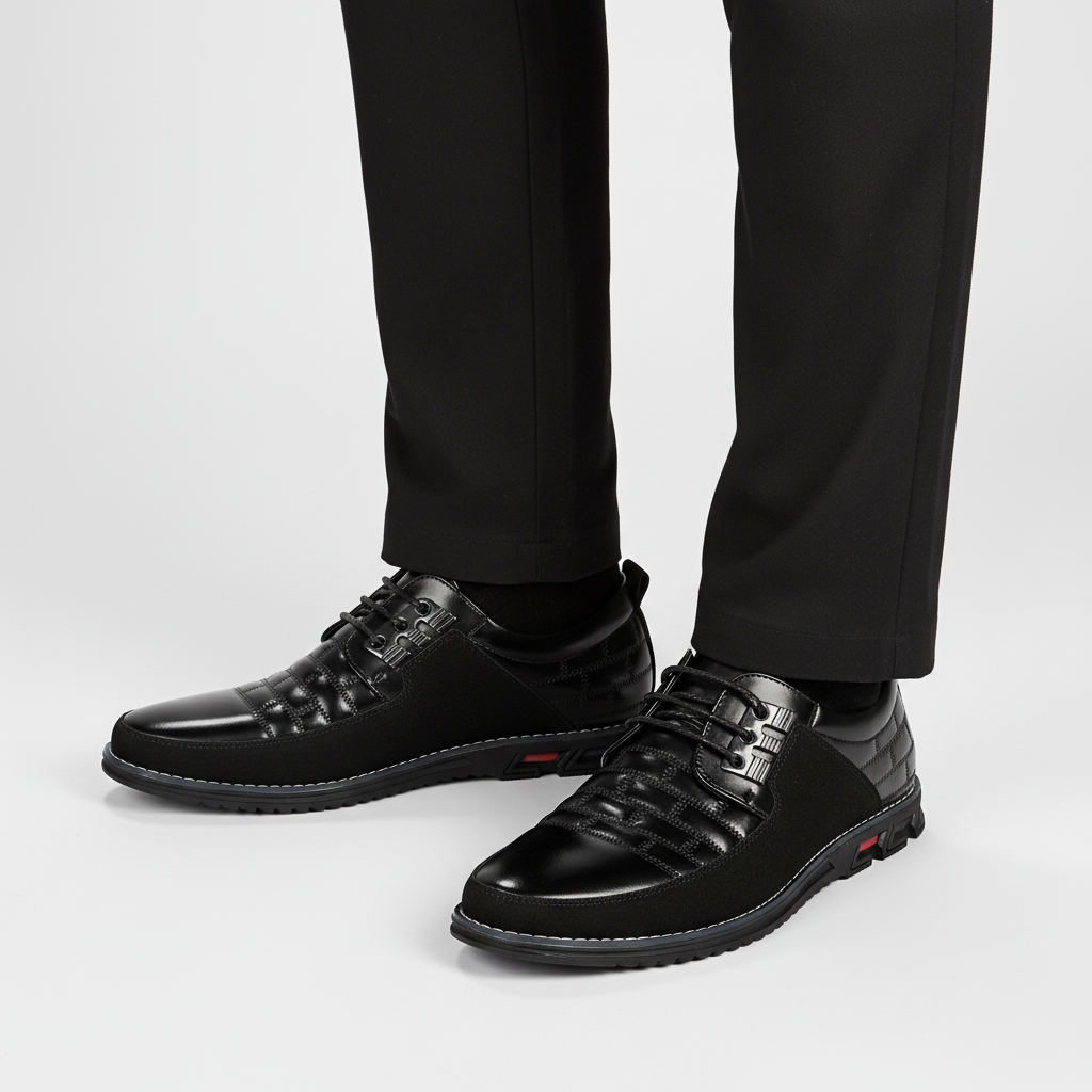 Halbschuh Aus Leder Mit Schnürung - Russell