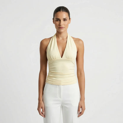 Halter Neck Bodycon Top - Michaela