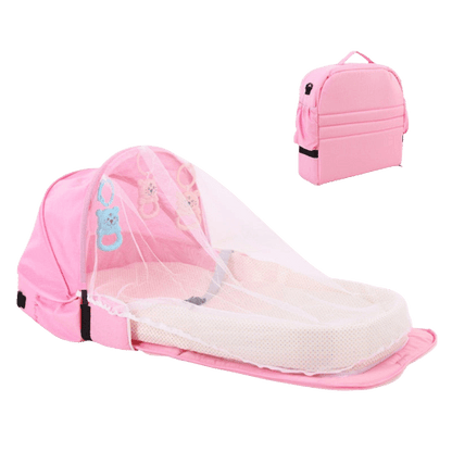 Opvouwbaar & draagbaar babynestje met muskietennet – Slaapeiland Cosina