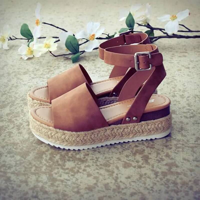 Trendy Dames Espadrille Zomersandalen – Liv