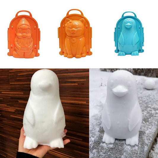 Vorm voor sneeuwsculpturen voor kinderen – dieren & figuren zelf maken – 1+1 gratis