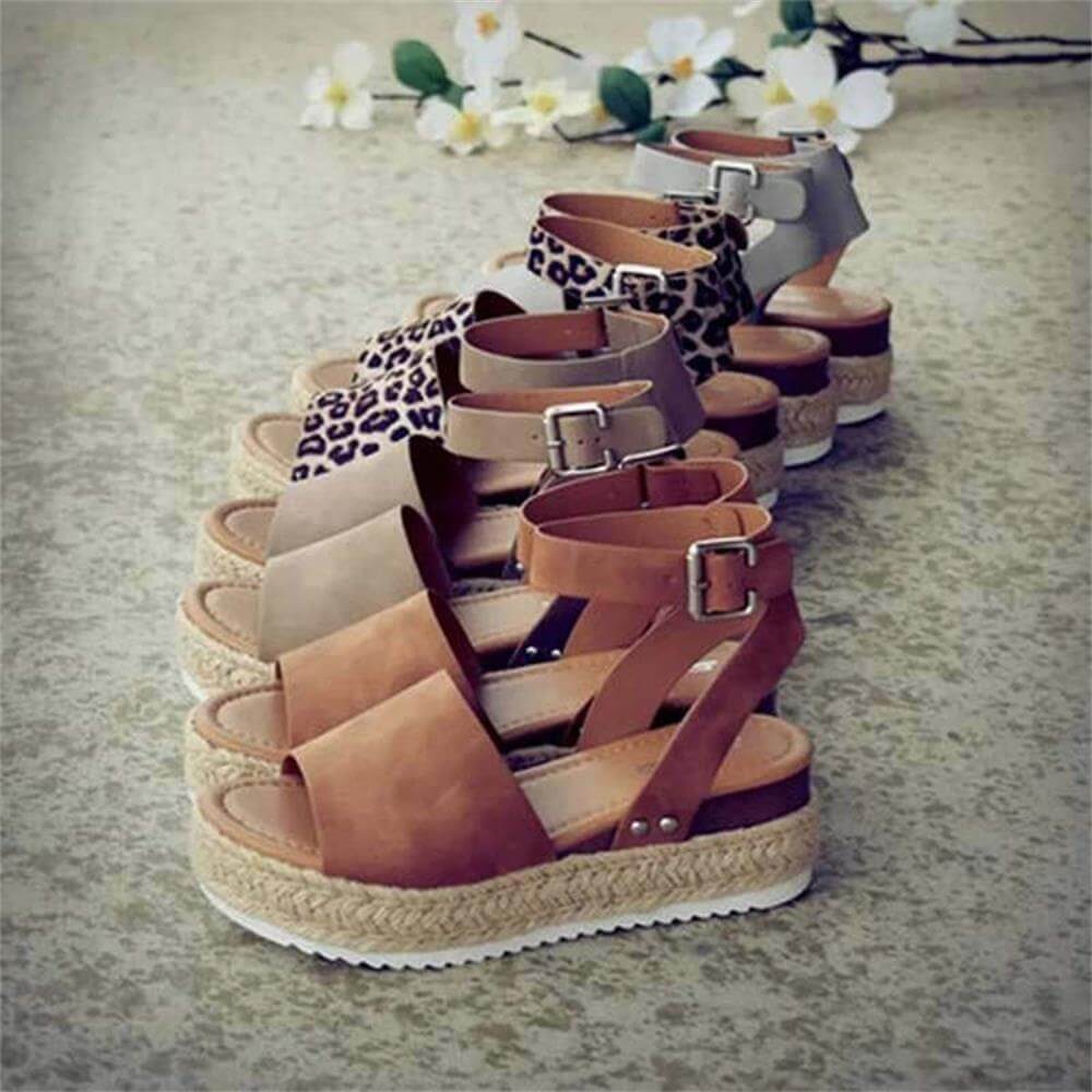 Trendy Dames Espadrille Zomersandalen – Liv