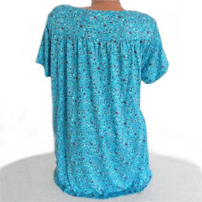 Dames Boho Zomerblouse met Bloemenprint - Celeste